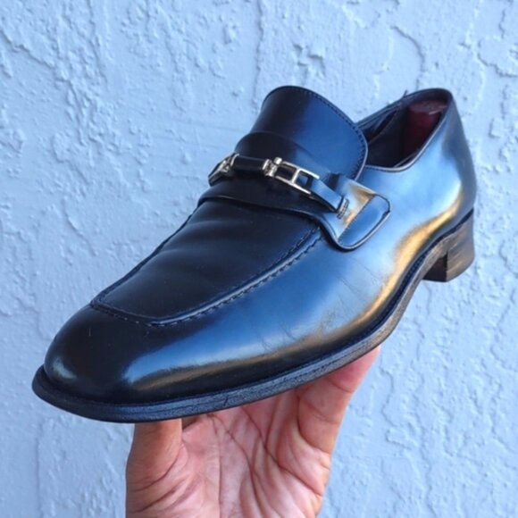 EDGERTON MEN\'S AUTHENTIC BLACK VINTAGE LUXURY BIT LOAFERS STYLE # 52238D main image 13